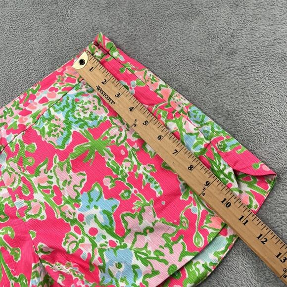 NEW Lilly Pulitzer 4 100% Cotton Pink Floral Women's Shorts - Picture 4 of 13